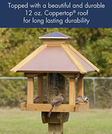 Woodlink COPGAZEBO Coppertop Wood Gazebo Bird Feeder Woodlink