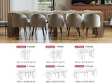 HOMBIX Extendable Console to Dining Table for 12, Transformer Dining Table, Folding Space Saving Dining Room Table Multipurpose Use, Grey HOMBIX