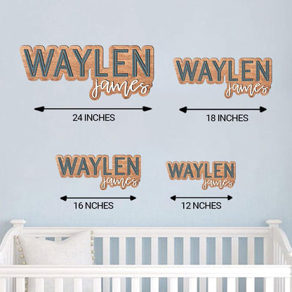 Custom Name sign for nursery, Wooden nursery name sign, Rustic wood Nursery name sign for boys, Wooden name signs for nursery, Baby name signs for - WoodArtSupply