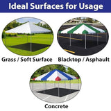 Party Tents Direct 10'x20' Weekender West Coast Tent Frame Party Tent (White) PVC Top with Storage Bag - Tents for Parties, Weddings, Birthdays, Banquets, Fiestas, Workshop, Outdoor Event Party Tents Direct