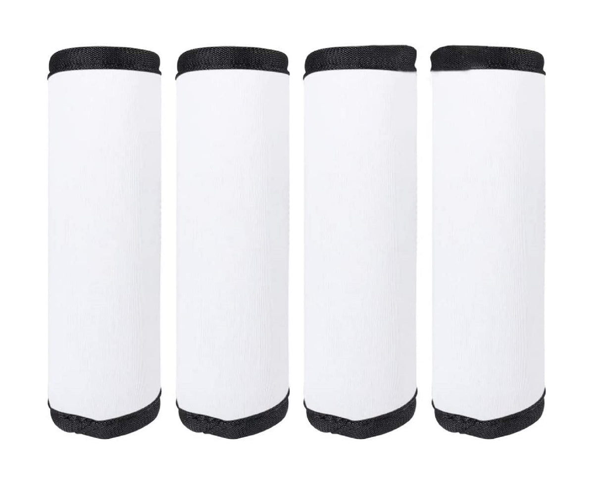 4 Pcs Sublimation Blanks Anti-Slip Luggage Handle Grips Wraps Neoprene Comfort Luggage Identifier for Travel Bag Luggage Suitcase WACAR