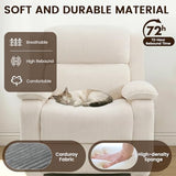 EROMMY Electric Recliner Chair, Oversized Power Recliner with USB Charging Port & Side Pockets, Heavy Duty Corduroy Reclining Sofa Chair, Wide Seat Living Room Chair for Adults, Beige