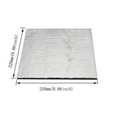 Befenybay 2pcs 3D Printer Heated Bed Insulation Lightweight Foam Foil 220x220x5mm (8.66x8.66x0.2 inch) Self-Adhesive Insulation Mat Sticker Hotbed Thermal Pad for Ender 3 (220x220x5mm) Befenybay