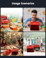 AlgoLaser 5W Laser Engraver Machine: Portable & Smart with 3.5" Touch Screen, Hand Drawing/Wireless/SD Card/Offline Engraving, AlgoOS Self Developed System for Wood, Acrylic, Leather AlgoLaser