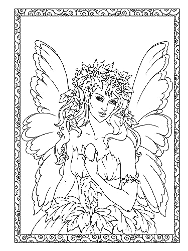 Adult Coloring Enchanted Fairies Coloring Book (Adult Coloring Books: Fantasy) Dover Publications