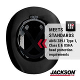 Jackson Safety Cowboy Hard Hat - Western Outlaw Style Construction Helmet with Full Brim Sun Shade - ANSI Z89.1 & OSHA Compliant - (Multiple Colors) JACKSON SAFETY