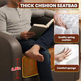 FDW Recliner Chair Reclining Sofa Leather Chair Home Theater Seating Lounge with Padded Seat Backrest
