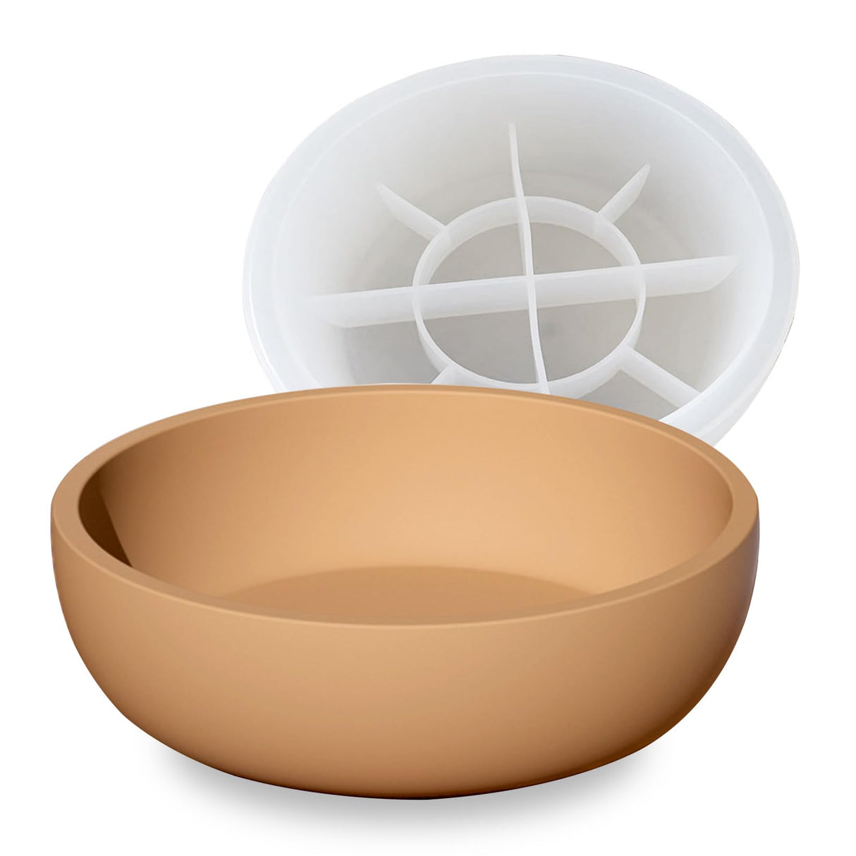 Big Round Bowl Resin Mold 8.2in Large Silicone Container Epoxy Resin Concrete Mold Candle Holder Trinket Box Mold Succulent Plant Pot Bathroom Vanity Tray Mold Storage Craft Making Decoration japleed