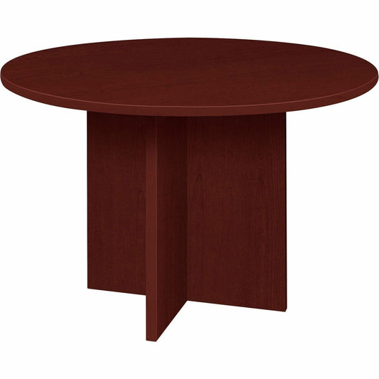 Lorell LLRPT42RMY - Prominence Round Laminate Conference Table - WoodArtSupply