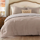 Queen Comforter Set - 7 Pieces Dark Brown Gauze Muslin Bedding Sets for All Seasons, Lightweight Breathable Bed in a Bag Queen with Revesible Farmhouse Comforter, Sheets, Pillowcases & Shams BLOOMHAVEN