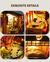 DIY Miniature House Kit, Mini House Kit for Beginners, DIY Dollhouse Kit for Adults to Build, Model Building Craft Diorama Kit, Ideal Gifts for Mothers Day Birthday Christmas(Japanese Garden House)