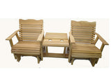 Kilmer Creek 6' Natural Cedar Settee Glider, Amish Crafted Kilmer Creek