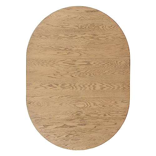 LUMISOL Extendable Round Dining Table Set for 4-6 People, Farmhouse Dining Room Kitchen Table Set with 4 Upholstered Chairs, 5-Piece Solid Wood Kitchen Table Set, Off White LUMISOL