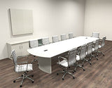 Modern Contemporary 14' Feet Conference Table, MT-MED-C20 UTM Furniture