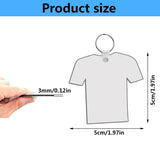 AiDiYGECO 120 pcs sublimation keychain blanks ornaments MDF Double Sided Heat Transfer Football sublimation keychains blanks bulk (jersey) AiDiYGECO