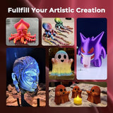 AMOLEN Silk PLA 3D Printer Filament, Silk Dual Color Red Black PLA Filament 1.75mm, Shiny Coextrusion PLA Filament, Color Change 3D Printing Filament 1KG/2.2lb AMOLEN