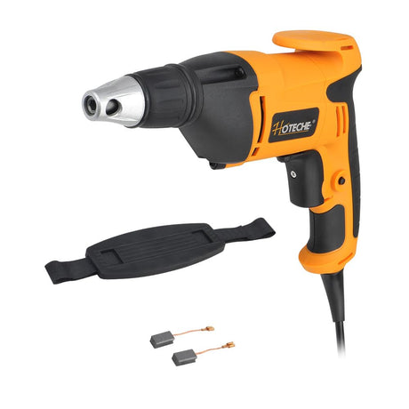 Hoteche 4.5-Amp Drywall Screw Gun, Electric Screwdriver with Variable Speed 0-4500 RPM, 1/4" Chuck, Forward & Reverse Switch Hoteche