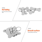 POPETPOP Pet Id Tags 18 pcs pet Dog tag Custom Tags Metal Blank pet tag Sublimation pet tag cat Name Label Tags Dog Collar Tags Dog ID Tag Sublimation Blank cat Tags Bone Stainless Steel POPETPOP