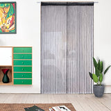 Vagasi 2 Pack Beaded Curtain 39 x 79 Inch String Curtains for Doorways Room Divider Curtains Boho Hippie Room Decor Closet Curtains Hanging for Hallway, Party, Black Vagasi