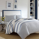 Nautica - Queen Duvet Cover Set, Cotton Reversible Bedding with Matching Shams, Mediterranean Inspired Home Decor for All Seasons (Fairwater Blue, Queen) Nautica