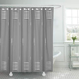 Semtomn Shower Curtain Sports Locker Room Fitness School Gym 72"x72" Home Decor Waterproof Bath Bathroom Curtain Set with Hooks Semtomn
