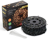 Quntis 164ft 2000 LED Cluster Christmas Lights - Dark Green Wire Cluster Christmas Tree Lights - 8 Modes Outdoor Waterproof Strands Christmas String Lights for Holiday Wedding Party Decor, Warm White Quntis