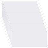 Shimeyao 12 Pcs 2 x 4 ft Sublimation First Day of School Banner Blank White Banner with Rope Paintable Shower Party Decoration Large Polyester Wedding Sign DIY Business Material Indoor Outdoor Shimeyao