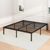 Hafenpo 12 Inch Full Bed Frame - Sturdy Metal Platform Full Size, No Box Spring Needed, Heavy Duty, Easy Assembly, Strong Bearing Capacity, Under Bed Storage, Black Hafenpo