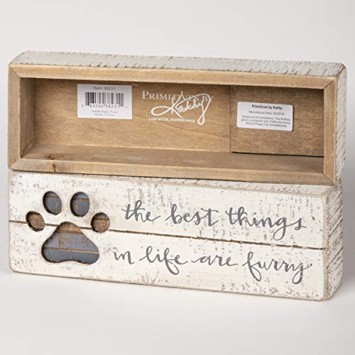 Primitives by Kathy 38231 Hand-Lettered Slat Box Sign, Best Things In Life Primitives by Kathy