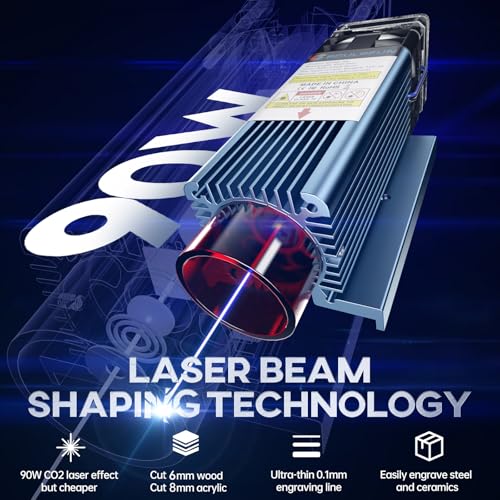 SCULPFUN S1 Laser Engraver, Engraving Machine with 0.01mm High Precision, High Speed Laser Cutter for Wood Metal and Leather, Engraving Area 410 * 420mm SCULPFUN