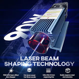 SCULPFUN S1 Laser Engraver, Engraving Machine with 0.01mm High Precision, High Speed Laser Cutter for Wood Metal and Leather, Engraving Area 410 * 420mm SCULPFUN