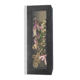Shadow Box Frame 12.5" x 5" Solid Wood Display Case with Linen Background Deep Display Case for Wedding Bouquets, Medals, Knives, and Keepsakes YIYUESHIJIU