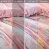 Intelligent Design Queen Comforter Set, 4 Piece Metallic Hearts Bedroom Set for Girls, Queen Bed Set Soft Plush Comforter, Rosalie All Season Fluffy Bedding Set, Full/Queen, Pink Multi/Gold 4 Piece Intelligent Design