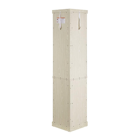 70"H Corner Lighted Curio Cabinet Corner Glass Cabinet Lighted Curio Cabinet Corner Display Case for Living Room, Curio Cabinet, Antique collection, Wine,Bar Glass Storage Light Included,Antique White JIJIWANG