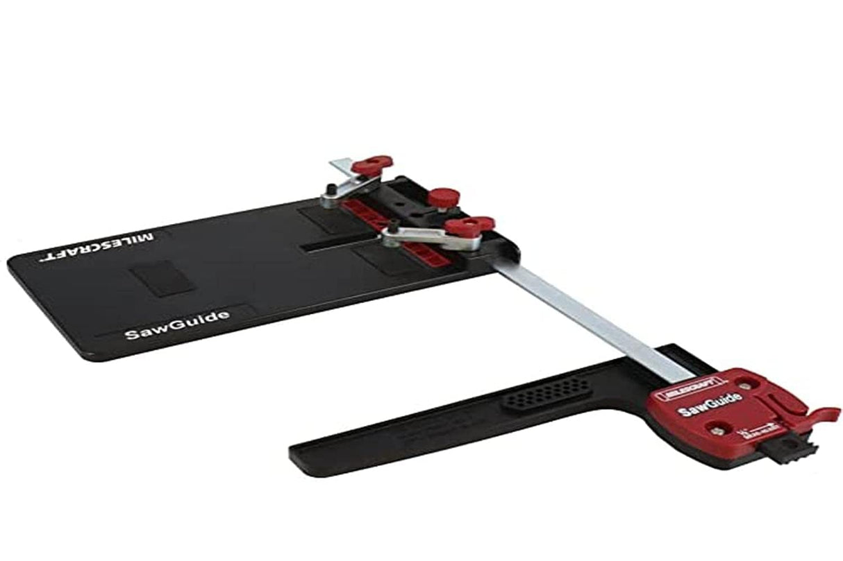 Milescraft 1403 Universal Saw Guide for Circular and Jig Saws Rip Guide Extends 14in Cuts Circles up to 24in Milescraft