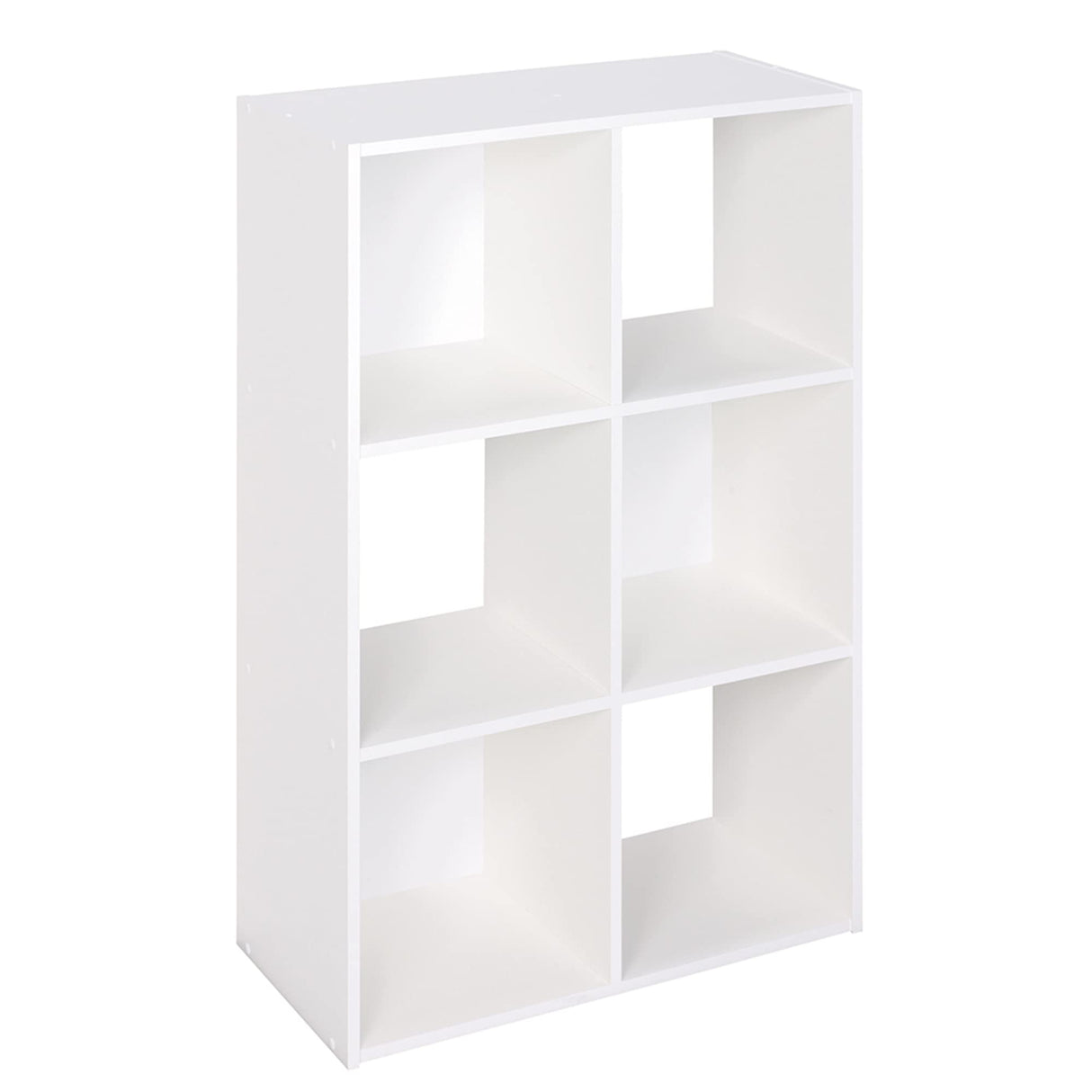 Closetmaid Decorative Home Stackable 6 Cube Cubeicals Organizer Storage Bookcase, with Hardware for Office, Home and Closet, White ClosetMaid