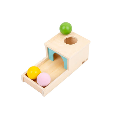 Adena Montessori Wooden Toy for 6-12 Month Baby 3 Balls,Sorting and Stacking Colorful Learning Education Toy for Toddler Kid 1-2 Year Old, Preschool Developmental Girl and Boy Gift Adena Montessori