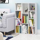 Furinno Luder Bookcase / Book / Storage , 11-Cube, White Furinno