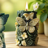 Butterfly Flower Cylinder Molds Silicone Wave Spiral Candle Mold - Silicone Resin Casting Molds for Candle & Resin & Soap Craft Supplies