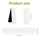 48 Pieces Magnetic Bookmark Sublimation Bookmarks Blank Book Marker Magnetic Page Clips for Kids Students Teachers School Home Office Reading Supplies Book Lovers Gifts Hooqict