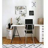 Kaboon White Table Top 23.62" D x 55" W, Solid One-Piece Desktop, Universal Wood Countertop, Reversible Laminate Top, Double Desks, L-Desk DIY, for Home and Commercial Kaboon