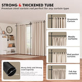 Curtain Rods No Drilling for Room Divider, Tension Curtain Rod 180in Wide Adjustable Wall Divider for Window Heavy Duty Partition Room Dividers Separation, Floor to Ceiling Space Privacy Separator YASRKML