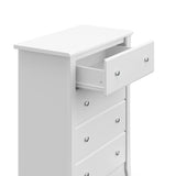 Storkcraft Crescent 4 Drawer Chest (White) – GREENGUARD Gold Certified, Dresser For Nursery, 4 Drawer Dresser, Kids Dresser, Nursery Dresser Drawer Organizer, Chest of Drawers Storkcraft