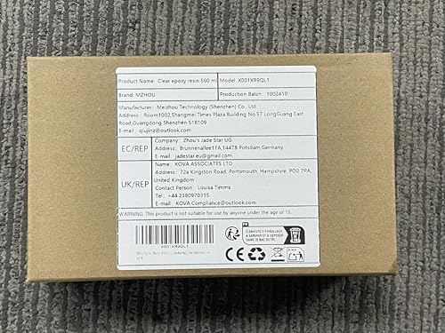 Epoxy Resin Kit, 8.45oz Hardener x1 and 8.45oz Epoxy Resin x1, Fast Curing Art Resin, Heat Resistant Resina Epoxica, Easy to Mix 1:1 Coating and Pouring Resins for Table Tops, Molds, Crafts,DIY MZHOU