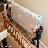 Plastic Mattress Bag for Moving Storage, Waterproof Mattress Cover, Mattress Protector for Moving Supplies - King Size (1.5MIL) Axgatoxe