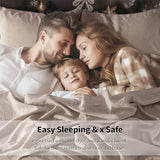 LBRO2M 100% Linen Sheet Set King Size,Bed Sheets 4 Piece Sets, Solid Color Natural Flax Bed Sheets Soft Breathable Bedding,16" Deep Pocket,All Season (King, Linen) LBRO2M