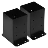 Cskunxia 4x4 Post Base 2Pcs Wood Fence Post Bracket Anchor Base Brackets Deck Post Base for Pergola Railing Mailbox Deck (Inner Size 3.6x3.6) Cskunxia