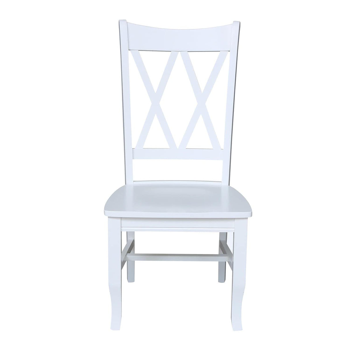 International Concepts 20P Double X Back Dining Chair, Beach White IC International Concepts