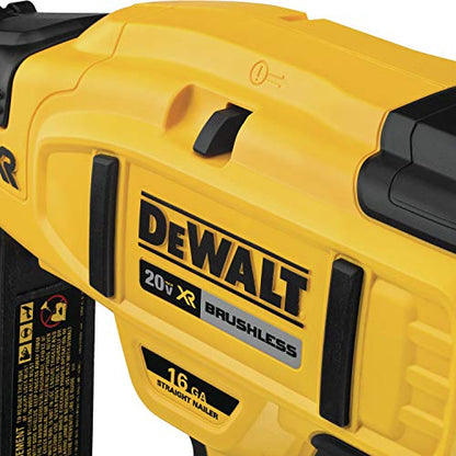 DEWALT 20V MAX* XR Finish Nailer, Straight, 16GA (DCN662B) - WoodArtSupply