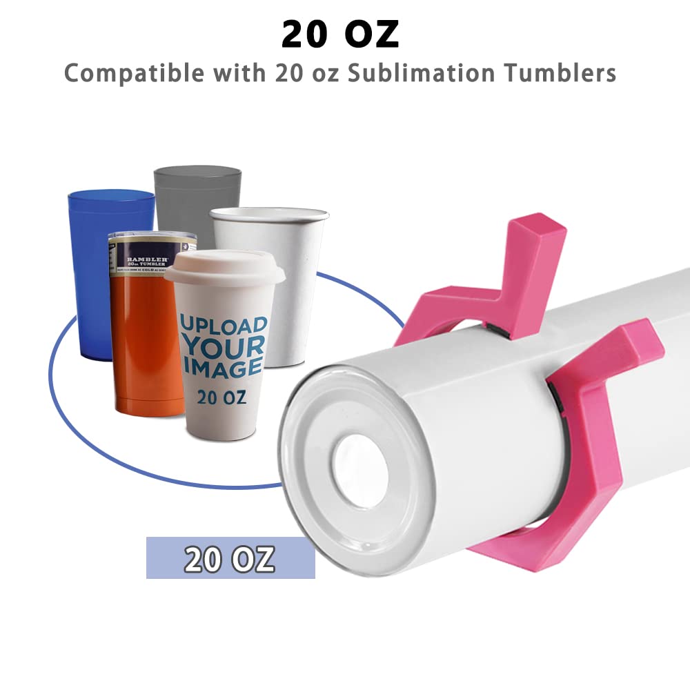 Pinch Perfect Tumbler clamp Tool - 20 oz Sublimation Tumblers + Tumblers Width Measurer for tumblers. Perfect for Creating Custom Designs on Your tumblers by ILouxNei ILouxNei